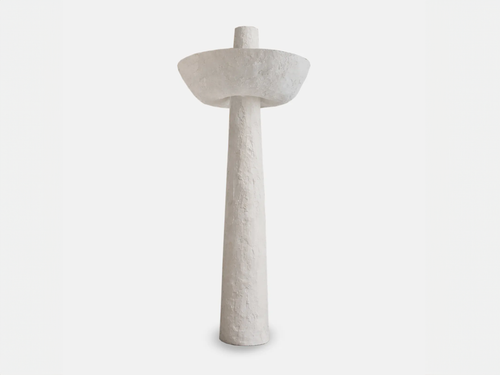 MARTIN HUXFORD CISSBURY PLASTER FLOOR LAMP H79" x Ø22"