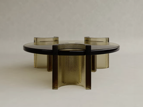 GALERIE NAINOA LIRA COFFEE TABLE 03 W43.25" x D42.25" x H15.75"