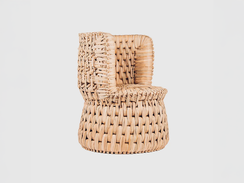 LUTECA WOVEN TULE LOUNGE CHAIR Ø25" x H31.5" x SH16"