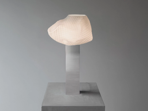 GIOPATO & COOMBES NOKORI NI HIGH TABLE LAMP / BLOCK BASE W13" x D12.5" x H21.5"