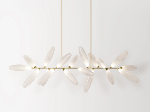 GIOPATO & COOMBES GEM CHANDELIER BRANCH 18 W86.5" x H35.5"