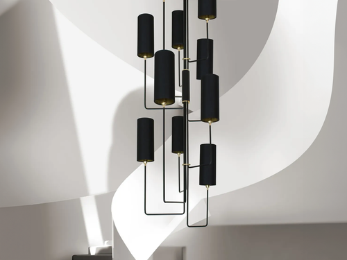 MARTIN HUXFORD GRAND VORTEX CHANDELIER Ø35.5" x H82.75"