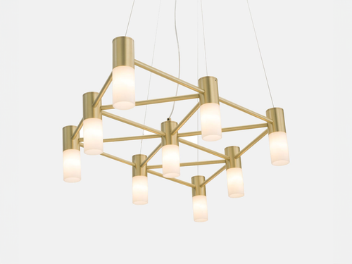 MARTIN HUXFORD MATRIX CHANDELIER / DIAMOND W44" x D23.25 x H6.75"