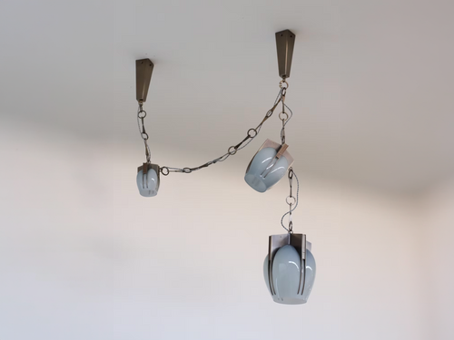LOST PROFILE AEGIS CHAIN PENDANT / 3 SHADES W16.3" x D9.3" x H89.2"