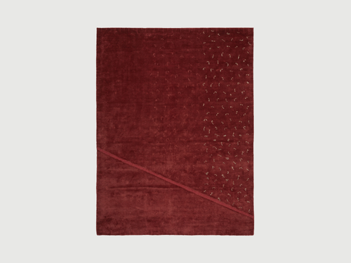 CC-TAPIS FAYE TOOGOOD TACK RUG / RED 7'5" x 9'8"