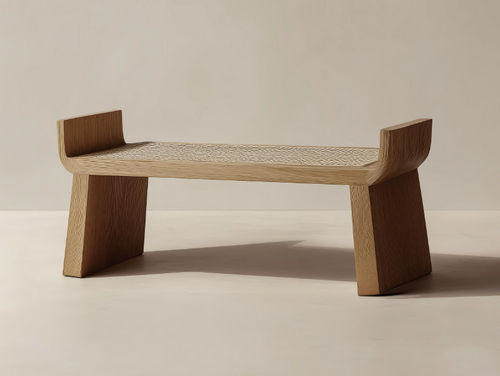 GALERIE NAINOA KEANU BENCH 01 W52" x D15" x H23.40" x SH17.75"