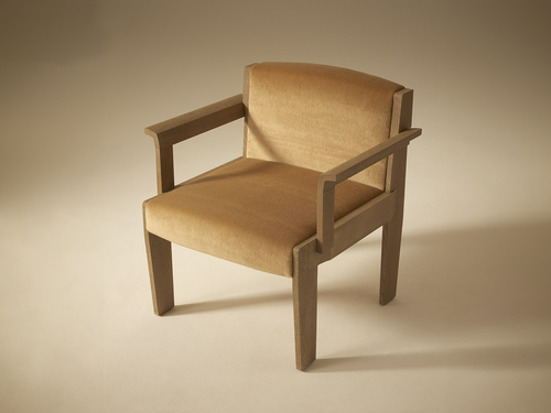 COLLECTION PARTICULIÈRE GIL LOW CHAIR / ARMRESTS W27.5" x D25" x H28.7" x SH16.5"