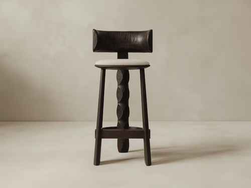 GALERIE NAINOA IKE BARSTOOL 02 W19" x D18" x H40.25" x SH30"