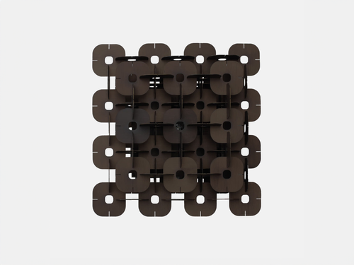 MARTIN HUXFORD ELEMENT SQUARED WALL SCONCE H13.25" x W13.25" x D6"
