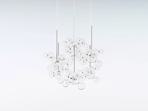 GIOPATO & COOMBES BOLLE CHANDELIER CIRCULAR 98 / SMALL Ø45" x H47"