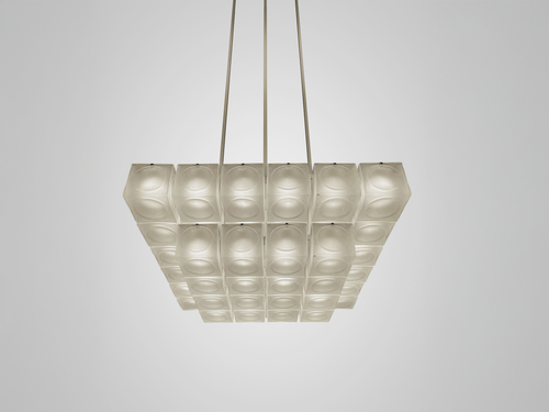 LEE BROOM CHANT 6x6 2-TIER CHANDELIER L30.75" x W30.75" x H10.6"