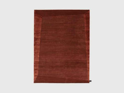 CC-TAPIS DIPPED FRAME RUG / RUST 7'5" x 9'8"