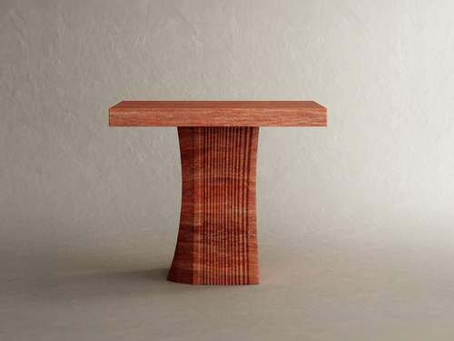 GALERIE NAINOA CARMINE SIDE TABLE V W23.75" x D17.75" x H20"