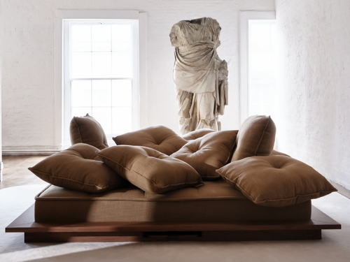PIERRE AUGUSTIN ROSE LE TAKBE SOFA / SQUARE W111.8" x D11.8" x H44.1"