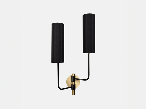 MARTIN HUXFORD METRO DOUBLE WALL SCONCE H24.5" x W12.5" x D6"