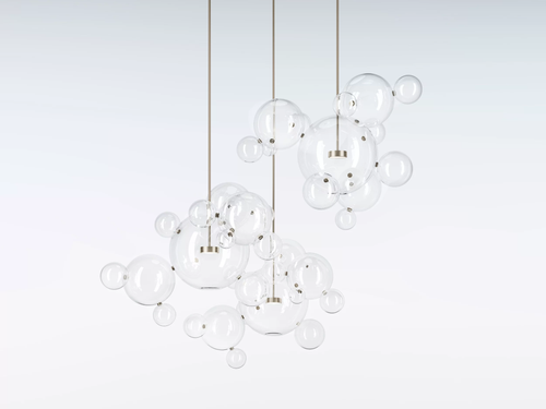 GIOPATO & COOMBES BOLLE CHANDELIER CIRCULAR 42 / LARGE Ø61.5" x H65"