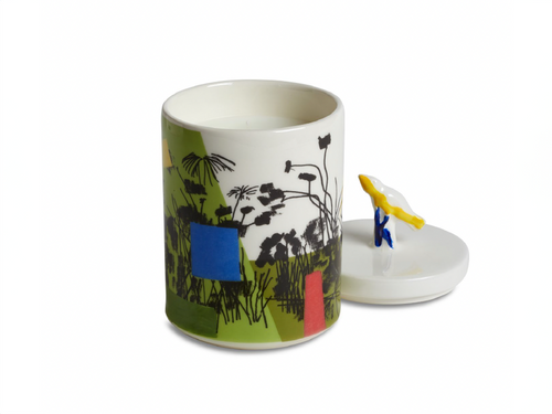 1882 LTD. BRUCE MCLEAN CERAMIC GARDEN CANDLE Ø3.3" x H6.7"