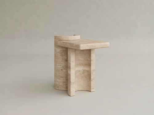 GALERIE NAINOA LIRA SIDE TABLE 01 W13.75" x D19.75" x H21.75"