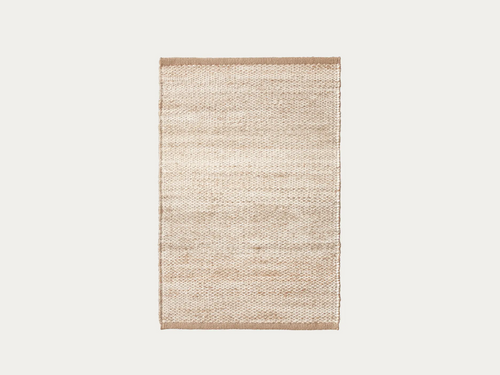 ARMADILLO RIDGE NOOK RUG NATURAL / WHITE