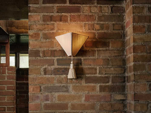 WORKSTEAD LANTERN PYRAMID SCONCE H13.5" x W10" x D6"