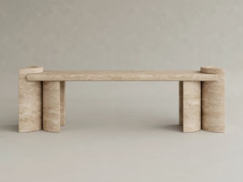 GALERIE NAINOA LIRA BENCH 01 W61.75" x D13.75" x H19.25" x SH17.75"