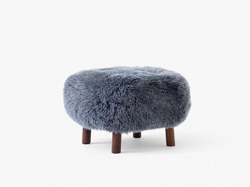 &TRADITION VIGGO BOESEN LITTLE PETRA POUF 50MM SHEEPSKIN H14.6" x D20.9" x L20.9"