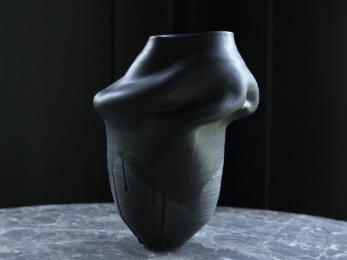 ERIN BANTA WILFORD RUPTURE VASE / 09034 H9" x W6"
