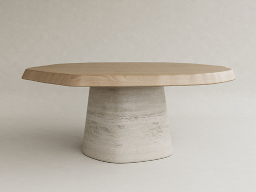 GALERIE NAINOA AURA DINING TABLE 04 W70.5" x D69.75" x H29.75"
