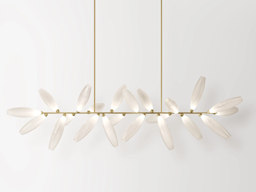 GIOPATO & COOMBES GEM CHANDELIER BRANCH 22 W102.5" x H35"