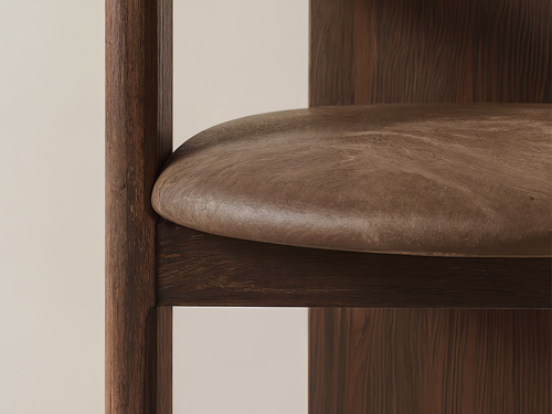 GALERIE NAINOA ANDO BARSTOOL 02 W22.25" x D22.25" x H37.5" x SH29.5"