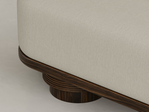 GALERIE NAINOA TORU BENCH 01 W19.75" x D16.25" x H37.5" x SH29.5"
