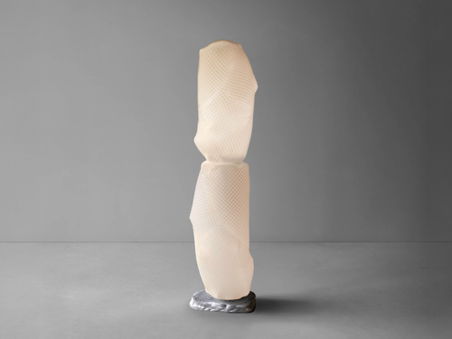 GIOPATO & COOMBES NOKORI SAN DUO FLOOR LAMP / CAST BASE W12" x D12" x H48"