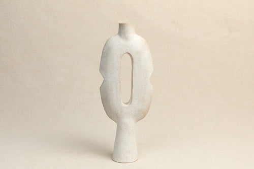 HUMBLE MATTER KEYHOLE VASE 15.75" x 6.5" x 3”