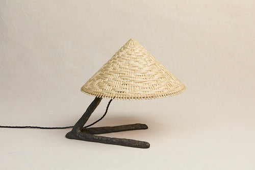 MICHAËL VERHEYDEN TIBU TABLE LAMP / RATTAN 13.7" x 13.7"