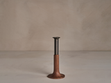 Load image into Gallery viewer, WHEN OBJECTS WORK VALERIE CHOMARAT BRONZE CANDLE HOLDER / WALNUT **
