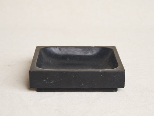 MICHAËL VERHEYDEN SMALL SQUARE TRAY / NERO MARQUINA L6" x W6" x H1.5"