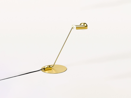 KARAKTER JOE COLOMBO DOMO TABLE LAMP BRASS  H20.5"