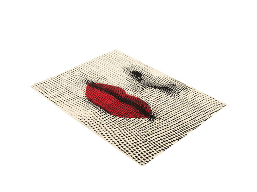 CC-TAPIS FORNASETTI BOCCA RUG 3'9" x 3'