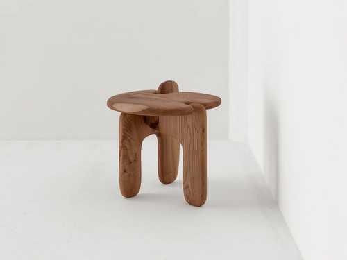 FAYE TOOGOOD PALETTE SIDE TABLE / LIMED OAK H19.3" x W20.5" x D20.1"