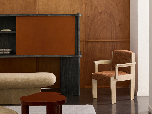 COLLECTION PARTICULIÈRE GIL CHAIR / ARMRESTS W24" x D23.2" x H32.2" x SH18.5"
