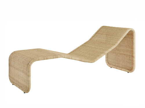 GUBI P3S CHAISE LOUNGE CHAIR L66" x W24.8" x H15.6" x SH11.6"
