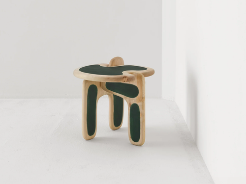 FAYE TOOGOOD PALETTE SIDE TABLE / SAPPHIRE H19.3" x W20.5" x D20.1"