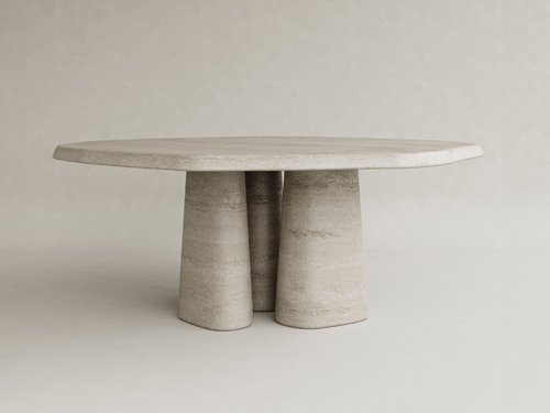 GALERIE NAINOA AURA DINING TABLE 03 W73.5" x D73.5" x H29.75"