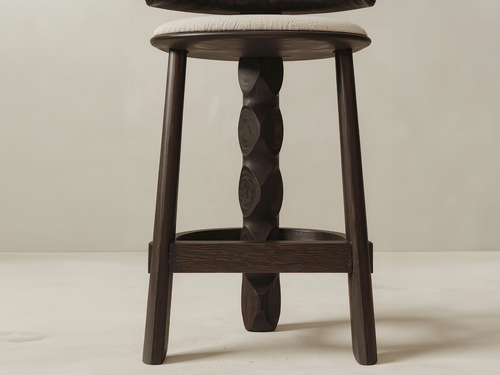GALERIE NAINOA IKE BARSTOOL 02 W19" x D18" x H40.25" x SH30"