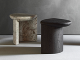 Load image into Gallery viewer, COLLECTION PARTICULIÈRE LADY R SIDE TABLE / WOOD L20&quot; x W20&quot; x H20&quot;

