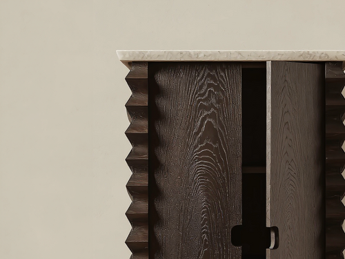 GALERIE NAINOA IKE BEDSIDE TABLE 02 W24" x D18" x H39.5"