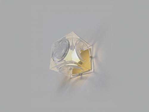 LEE BROOM CHANT SURFACE WALL SCONCE L5" x W5" x D5"