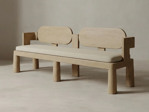 GALERIE NAINOA KEANU BENCH 04 W78.75" x D27.75" x H33.75" x SH17.75"