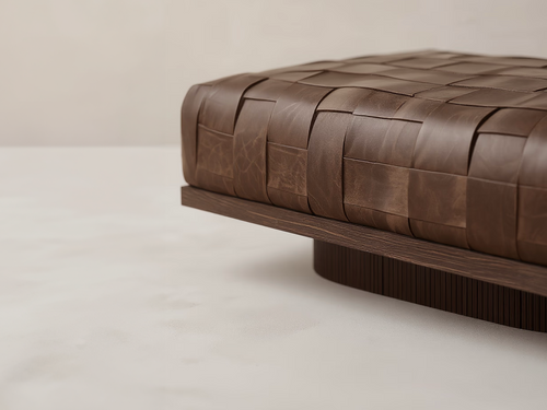 GALERIE NAINOA ARDEN POUF 01 W50.25" x D21.75" x H15.75"