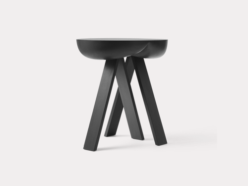 KARAKTER PLUEERSMITT BLACK SIDE TABLE NO.2  H17.75" x W15.75"